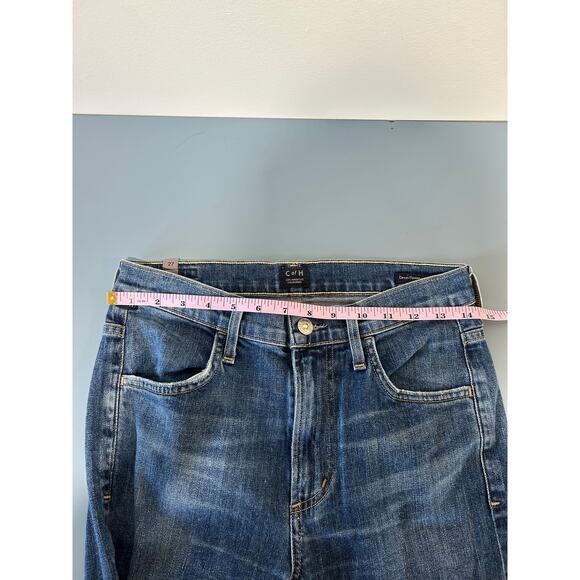 Citizens of Humanity Drew Flounce High Rise jeans size 27 dark wash crop ruffles - Picture 9 of 11